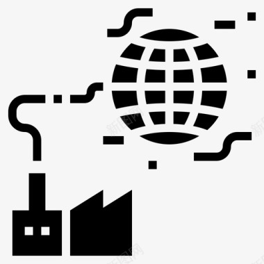 污染雾霾工业图标图标
