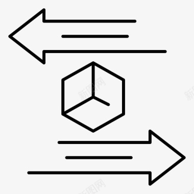 退货单装箱送货物流图标图标