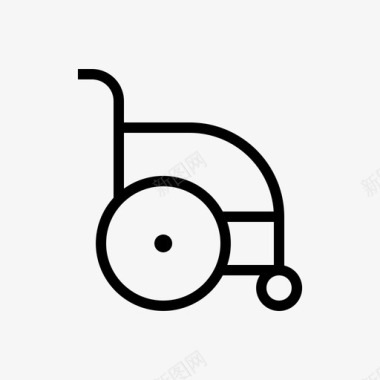 轮椅残疾人老人图标图标