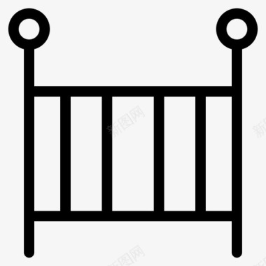 孩子和婴儿孩子婴儿床图标图标