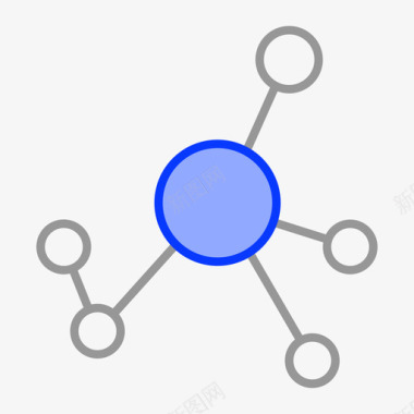 树状关系网络图图标