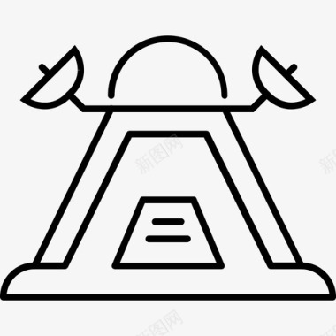 阿波罗登月舱太空技术图标图标