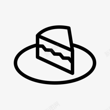 奶油蛋糕奶酪奶油块图标图标
