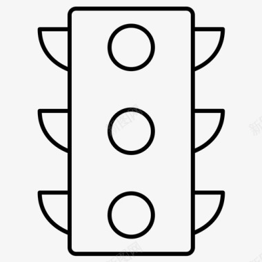 矢量信号图标交通信号交通标志图标图标