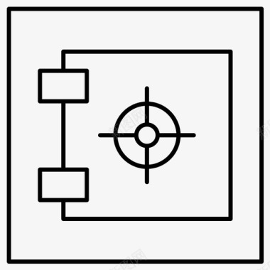 储物柜收纳柜储物柜上锁保险箱图标图标