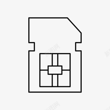 simsim卡芯片手机图标图标