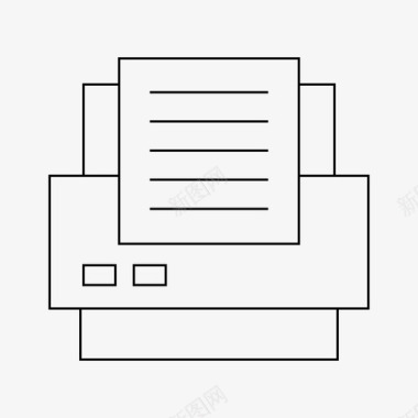 书本纸张打印机设备办公室图标图标