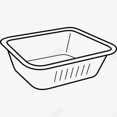 铝箔热食品容器图标图标