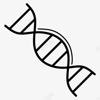 声波线矢量素材dna分子科学图标图标