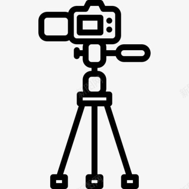 单反相机三脚架单反相机摄影师图标图标