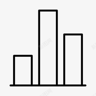 公司的财务报表柱状图商业公司图标图标