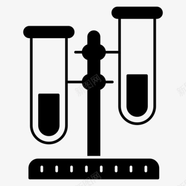 观察实验的试管实验实验室图标图标
