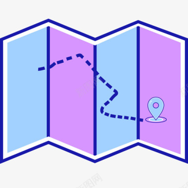 多色卡通人物地图、路线-01图标