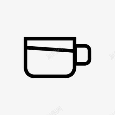 茶杯休息咖啡图标图标
