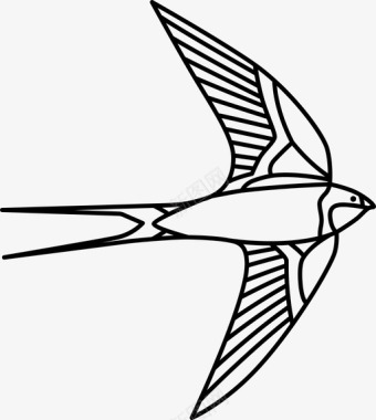 燕子小鸟英国人图标图标