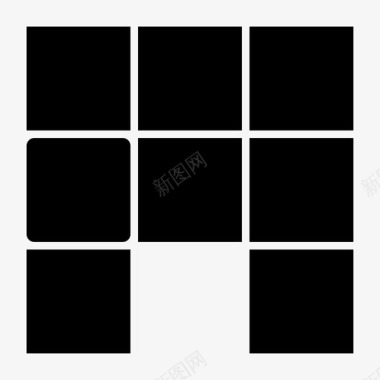 黑色网格32黑色网格329x9图标图标