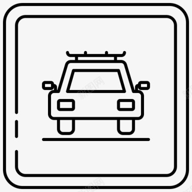 汽车展示汽车交通图标图标