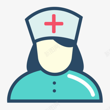 女医生护士护士图标