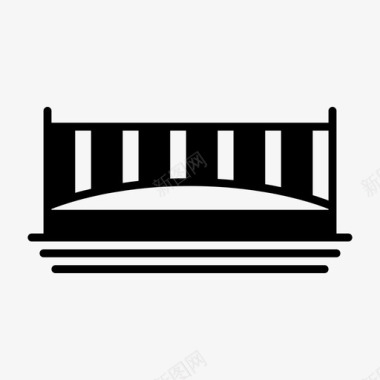 船运桥梁建筑桥梁建筑栈桥图标图标