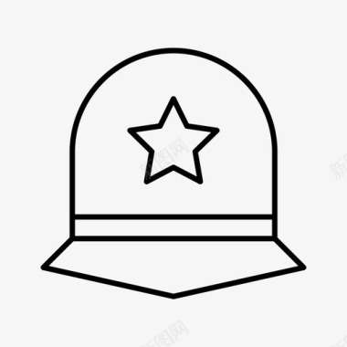 军帽头盔士兵图标图标