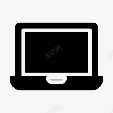 火焰小图标笔记本电脑个人电脑小工具和设备图标图标