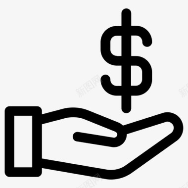 美元小图标钱美元捐图标图标