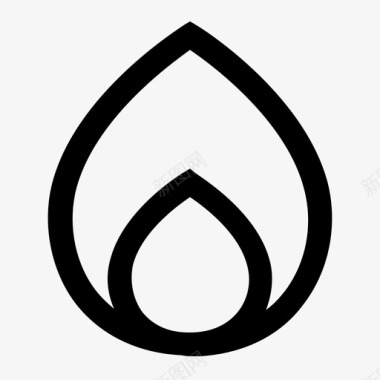 火焰图标燃烧火焰健康图标图标