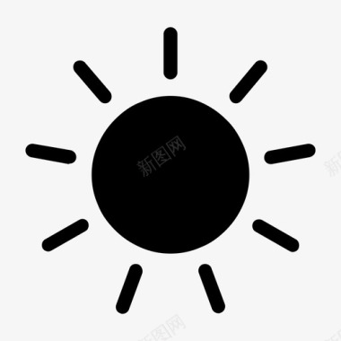 太阳太阳灯光图标图标