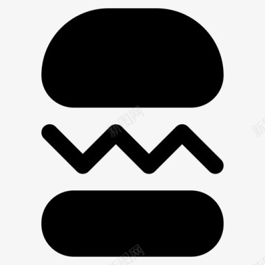 汉堡面包店厨师图标图标