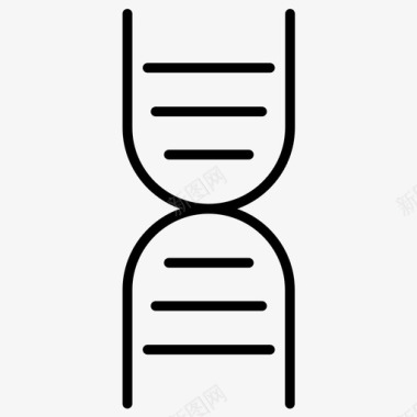 DNAdna医学医学和健康加粗线集60图标图标