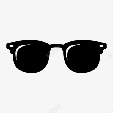 棕色牛皮纸棕色太阳镜眼镜墨镜图标图标