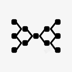 商务供应链供应链层次结构链接图标高清图片