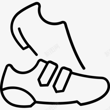 运动鞋防滑鞋橄榄球图标图标