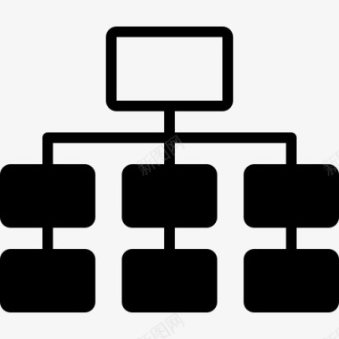 管理层结构图层次结构图组织结构图蓝图图标图标
