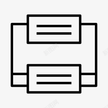 日记纸张打印机设备办公室图标图标