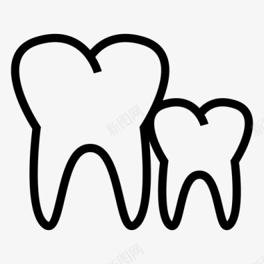 牙齿牙齿矫正牙齿健康图标图标