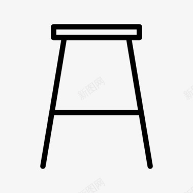 椅子凳子等候椅图标图标