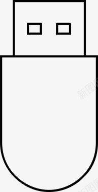 空白U盘U盘数据存储闪存图标图标