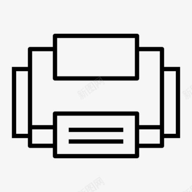 日记纸张打印机设备办公室图标图标