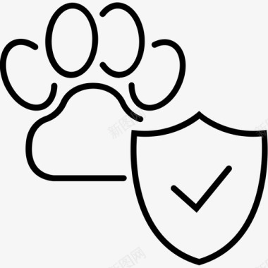保护动物狗伦理图标图标