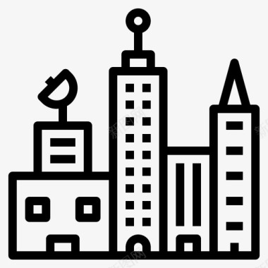 大都市大都市建筑城市图标图标
