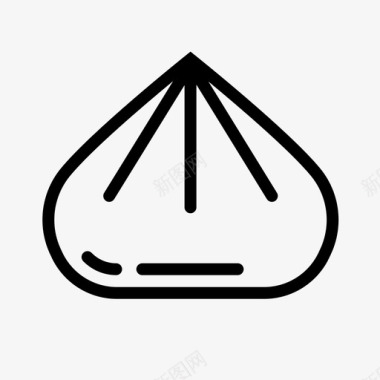 唯美饺子饺子中餐食品图标图标