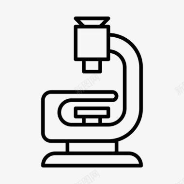 遗传学研究显微镜健康医学图标图标