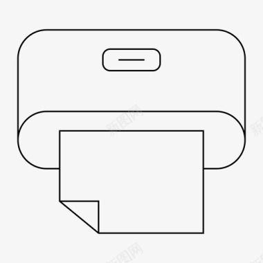 请帖打印打印机设备办公室图标图标