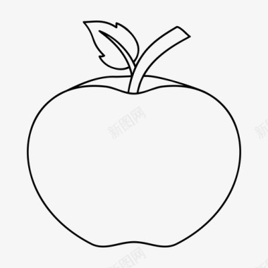 苹果来自树水果图标图标