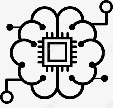 岗位认知人工智能大脑认知图标图标
