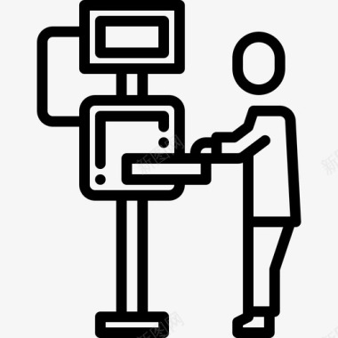 人工操作机器人助理医生图标图标
