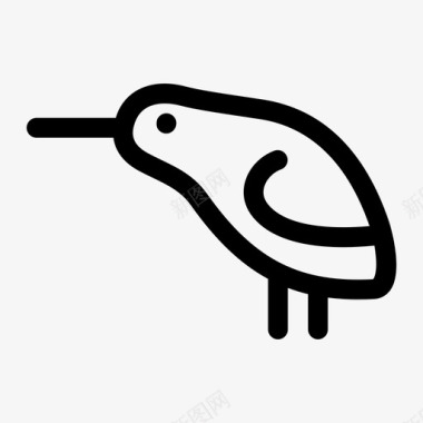 奇异鸟画的生物图标图标
