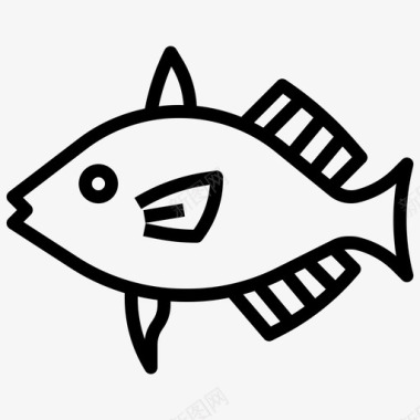 鱼动物河流图标图标