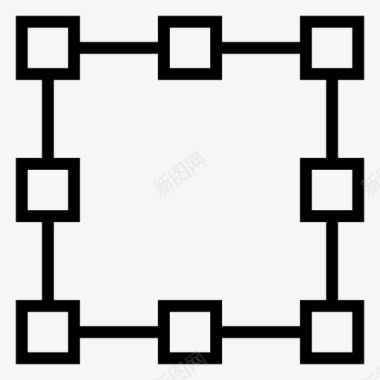 点地热路径点矩形图标图标